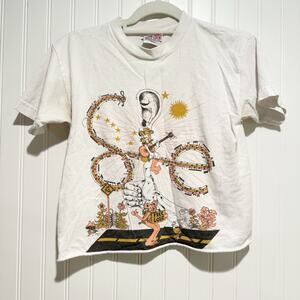 Vintage Bayside Sylvan Esso Shaking Out The Esso Tee Cropped Size Small